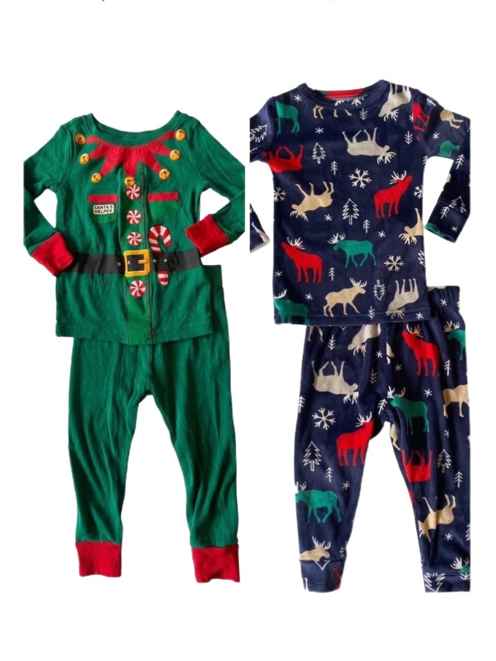 Bundle of Two Pairs of Holiday Pajamas Size 18-24 Months